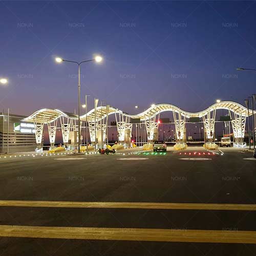 Synchronous Flash Solar Road Stud Lighs Were In Saudi Arabia Motorway